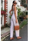 Kalın Askılı Bluz Pantolon Keten Takım 10187