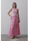 KAT KAT KETEN ETEK - Şeker Pembe