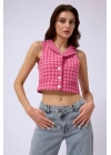 Kazayağı Crop Yelek