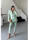 KETEN CEKET - PANTOLON TAKIM - Mint