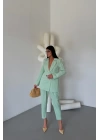 KETEN CEKET - PANTOLON TAKIM - Mint