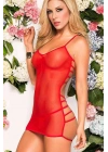 Kırmızı Seksi Fantezi Gecelik TM8063