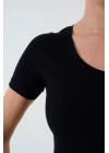 Kısa Kollu T-shirt - Siyah