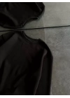 Kışlık Bisiklet Yaka Üç İplik Basic SweatShirt - Siyah