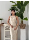 Lers Çiçek Detaylı Elbise