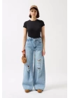 Likralı Basic T-Shirt