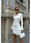 Lilian Cut Out Mini Elbise 2819