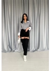 Mavi Askılı İki Parça Jeans Pantolon