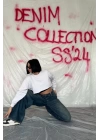 Mavi Geniş Paça Jeans Pantolon