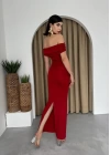 Milan Madonna Yaka Kalem Elbise