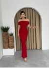 Milan Madonna Yaka Kalem Elbise