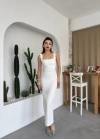 Mıng Çiçek Detaylı Elbise