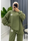 Mint Klasik Fitilli Kazak Ve Pantolon Takım