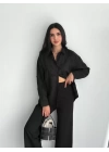 Nakışlı Uzun Kollu Gömlek - Siyah