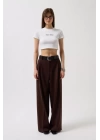 Nepo Baskılı Crop T-Shirt