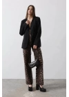 Önü Bağlamalı Blazer Ceket - Siyah
