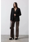 Önü Bağlamalı Blazer Ceket - Siyah