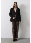 Önü Bağlamalı Blazer Ceket - Siyah