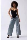 Önü Büzgülü Askılı Bodysuit