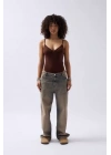 Önü Büzgülü Askılı Bodysuit