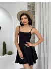 Pole İp Askılı Elbise