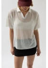 Polo Yaka TransparanT-Shirt