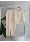 Shalina Süzüne Nakışlı Crop Takım 9796-08