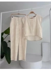 Shalina Süzüne Nakışlı Crop Takım 9796-08