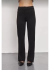 Siyah Palazzo Pantolon Oversize Kesim - Siyah