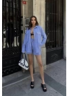 Stacy Çizgili Şort Takım 9801-0025
