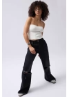 Straplez Dokulu Crop