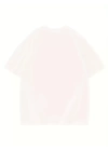 Thousand Baskılı Oversize Bisiklet Yaka T-shirt - Beyaz