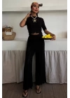 Triko Bluz Pantolon İkili Takım 10084-025