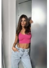 V Yaka Crop Bluz