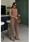 Yelek Ve Pantolon Çizgili Double Takım 10017