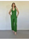 Yeşil Yelek Ve Pantolon Takım