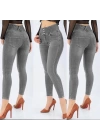 Yüksek Bel Likralı Jean Pantolon 90 Cm