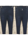 Yüksek Bel Likralı Jean Pantolon 90 Cm