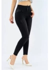Yüksek Bel Likralı Jean Pantolon 90 Cm
