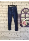 Yüksek Bel Likralı Jean Pantolon 90 Cm