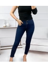 Yüksek Bel Likralı Jean Pantolon 90 Cm