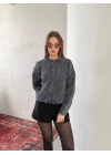 Yumuşak Dokulu Triko Kazak - Gri