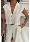 Zoe Crop Yelek Takım 9744-08