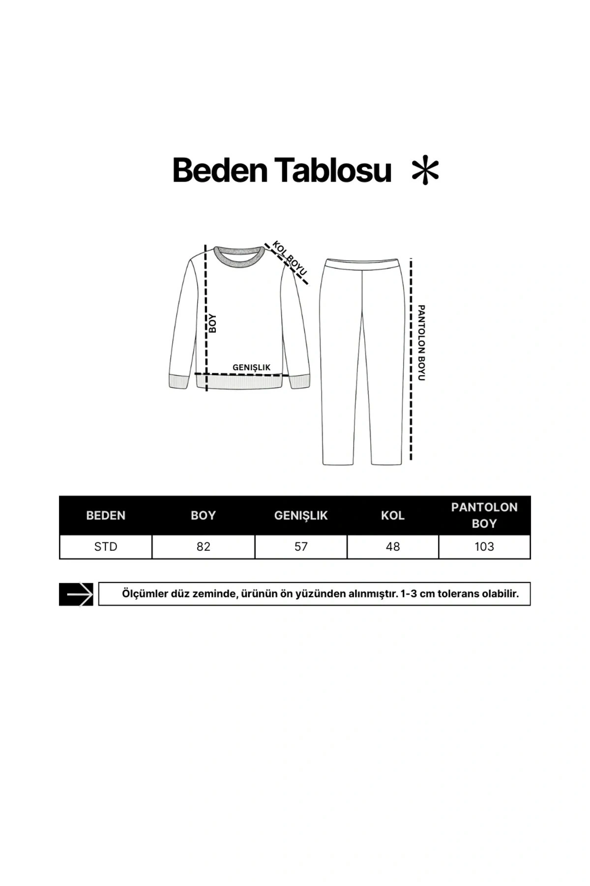 Kadın Ekru Balon Kol Yarım Balıkçı Yaka Tunik Bol Paça Pantolon 2li Triko Tesettür Takım