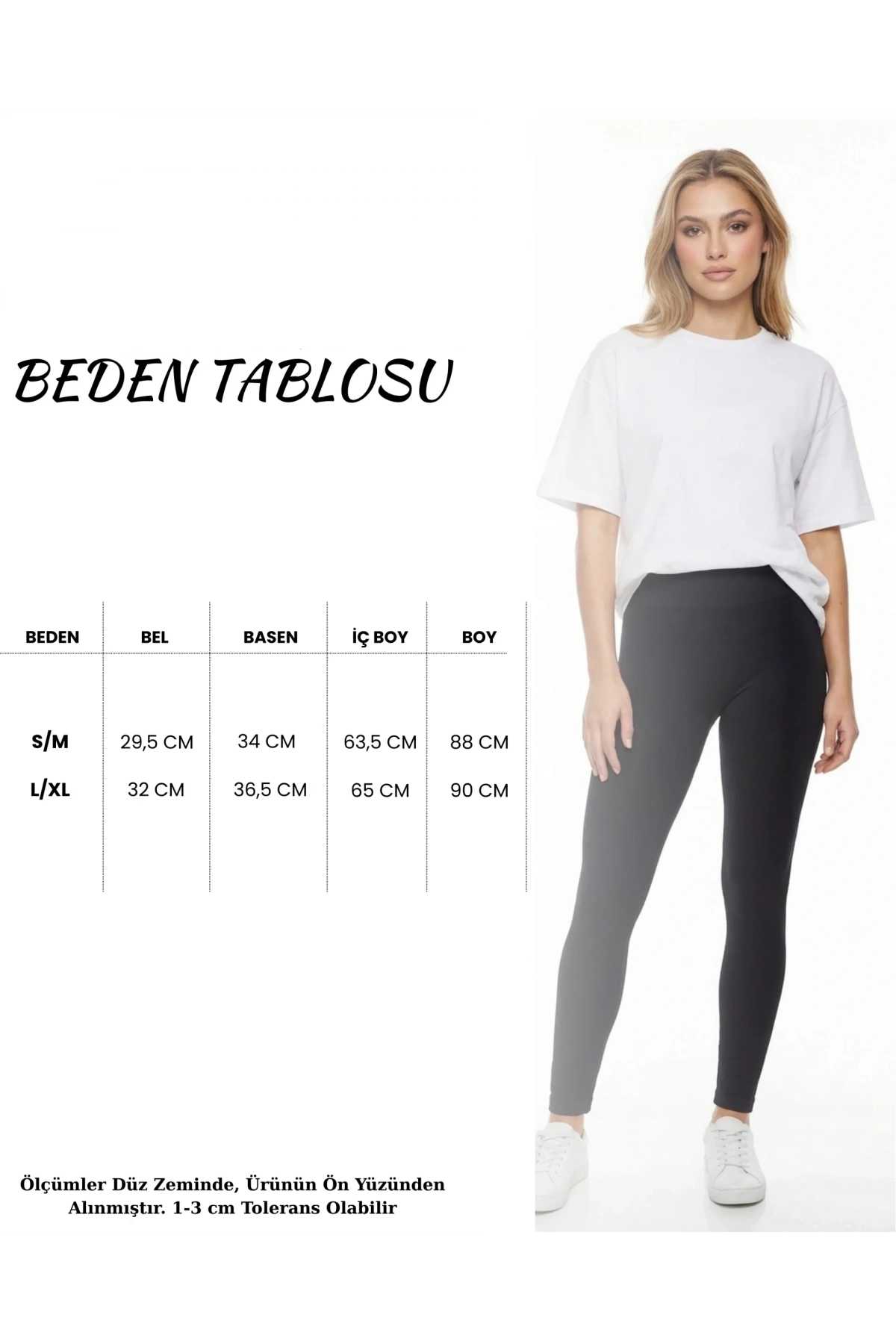 Kadın Siyah Yüksek Bel Dikişsiz Belden Fitilli Toparlayıcı Esnek Uzun Spor Tayt