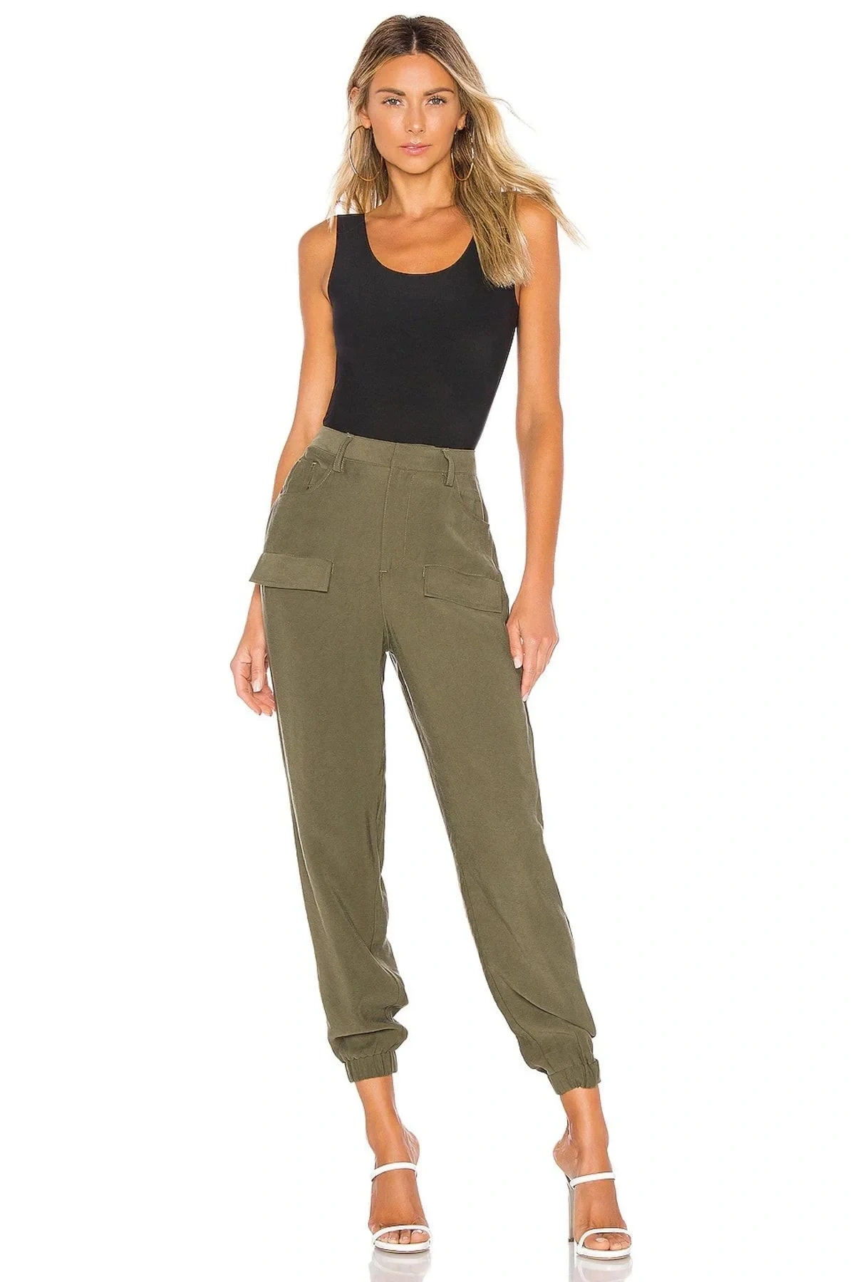 Kadın Siyah Kalın Askılı U Yaka Vücudu Saran Jarse Basic Tanga Bodysuit