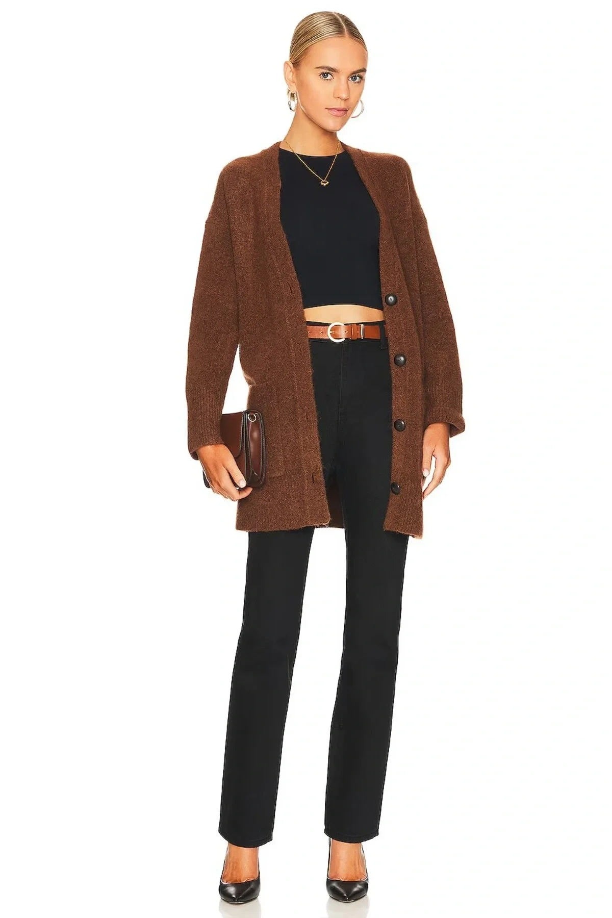 Kadın Siyah Halter Yaka Sıfır Kol Esnek Sandy Kumaş Basic Crop Top Body Bluz