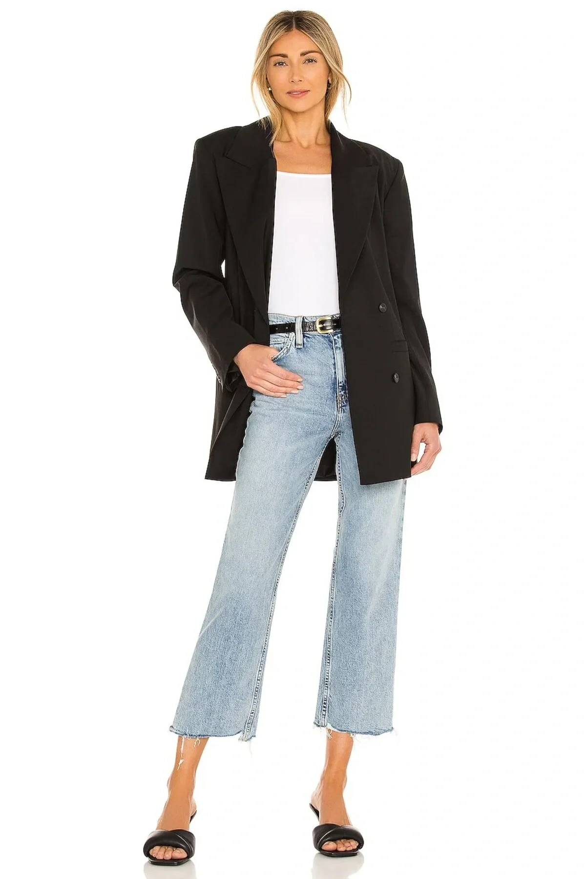 Kadın Beyaz Sırt Dekolteli Kare Yaka Kısa Kollu Çift Kat Sandy Kumaş Basic Tanga Bodysuit