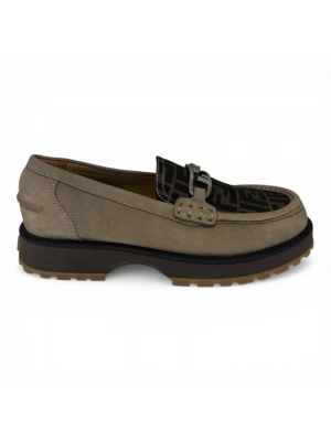 Fendi 922 Bej Loafer Erkek Ayakkabı