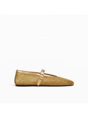 Alaia 06 Gold Babet File  Kadın Ayakkabı